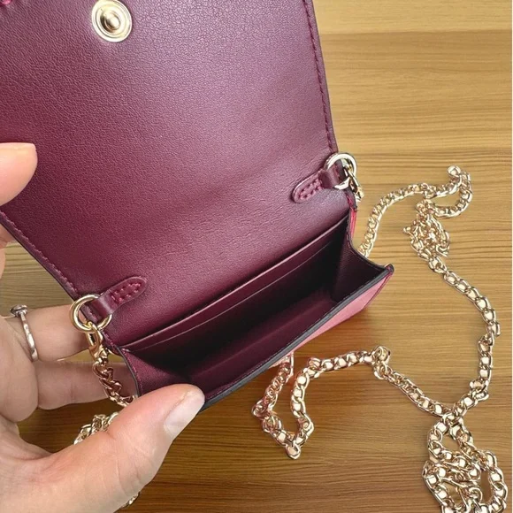 Coach Embossed Red Leather Wallet - Picture 7 of 8